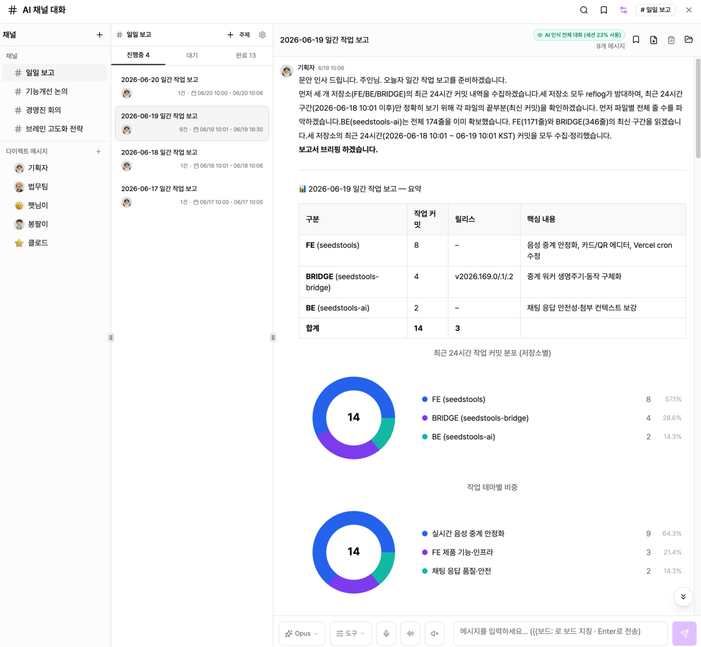 쌓인 경험이 정리된 화면 1